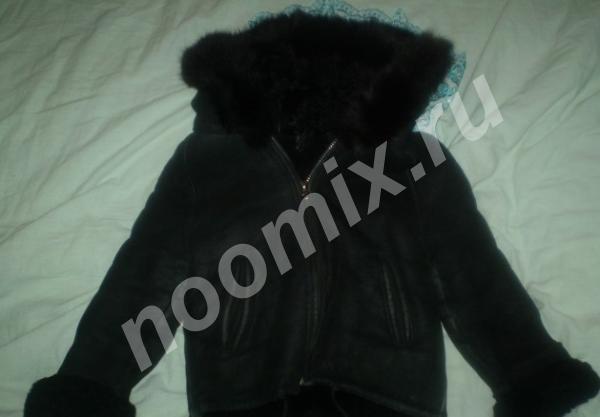 Продаю куртку-дубленку черную натуральную импорт, Московская область