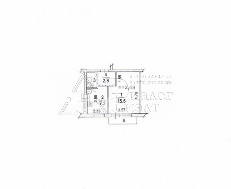 Продаю 1-комн квартиру, 31,2 кв.м, Этаж 4/9, Московская область