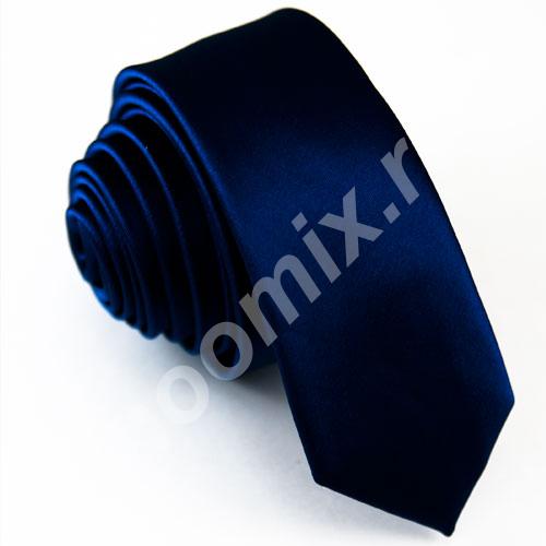 Узкий темно-синий галстук Артикул 3184 Страна производства ..., Республика Калмыкия