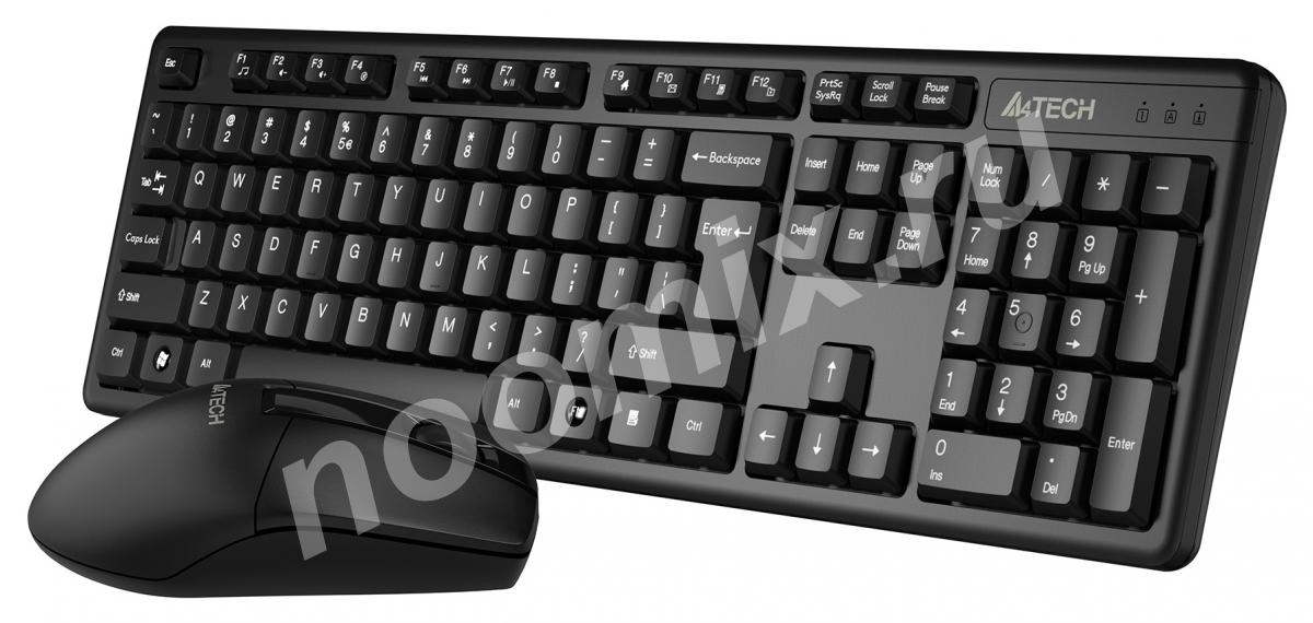 Клавиатура мышь A4Tech 3330N клав черный мышь черный USB ...,  МОСКВА