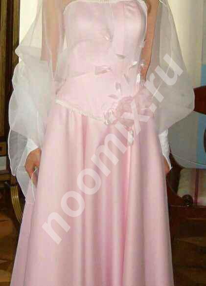Свадебное бело-розовое платье,  МОСКВА