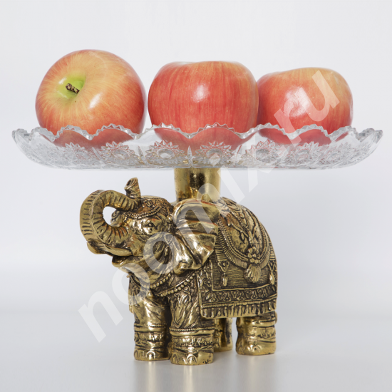 Конфетница-фруктовница Слон из Индии Вес 3,6 кг Ширина 31 ...,  САНКТ-ПЕТЕРБУРГ