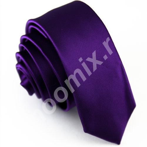 Узкий галстук фиолетового цвета Артикул 3469 Страна ..., Московская область