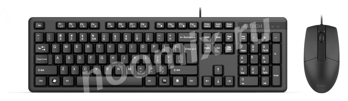 Клавиатура мышь A4Tech KK-3330 клав черный мышь черный USB ...,  МОСКВА