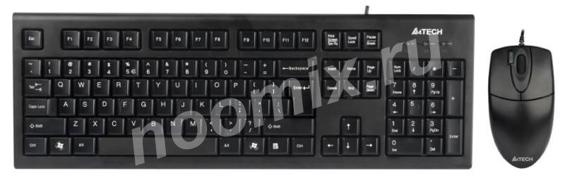 Клавиатура мышь A4Tech KR-8520D клав черный мышь черный USB ...,  МОСКВА