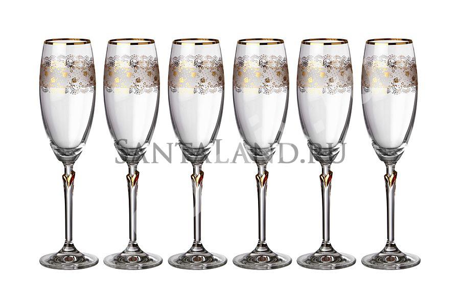 Набор бокалов для шампанского из 6 шт. Лили S1124 220 мл. ..., Республика Адыгея