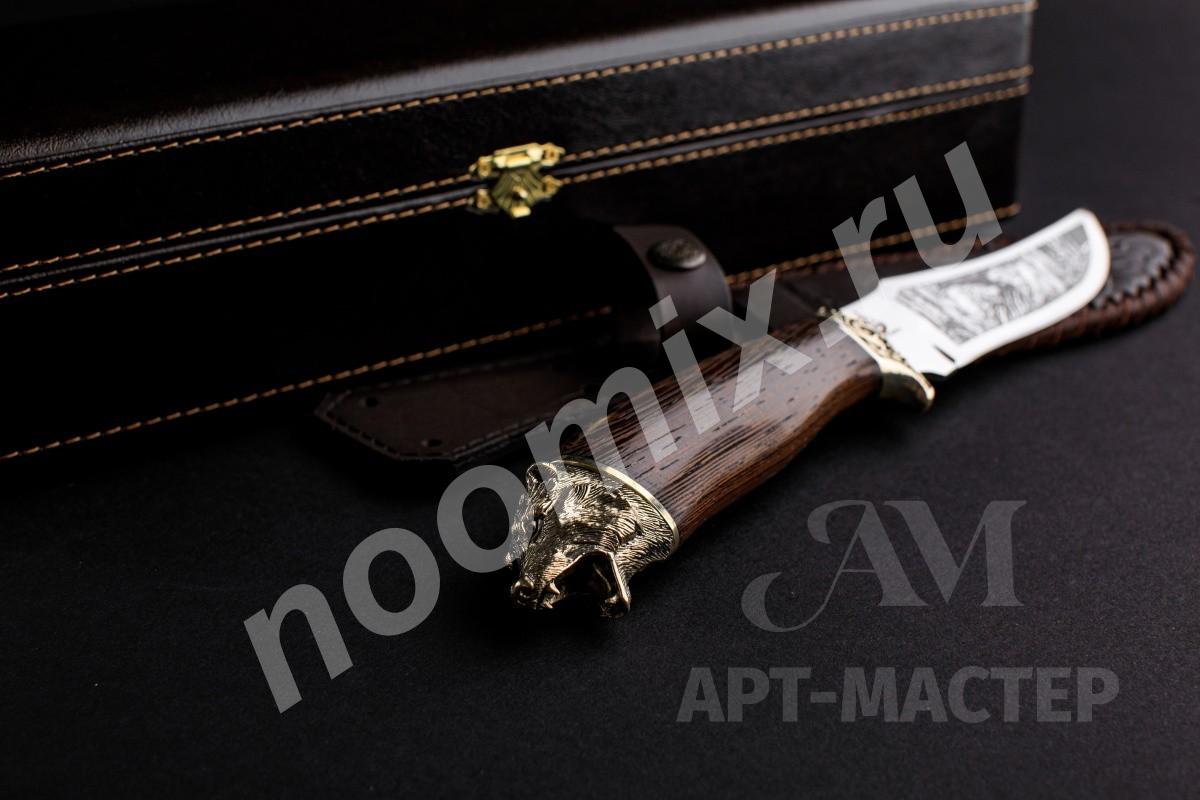 Подарочный туристический нож Клык 2 сталь 65Х13 в футляре ..., Амурская область