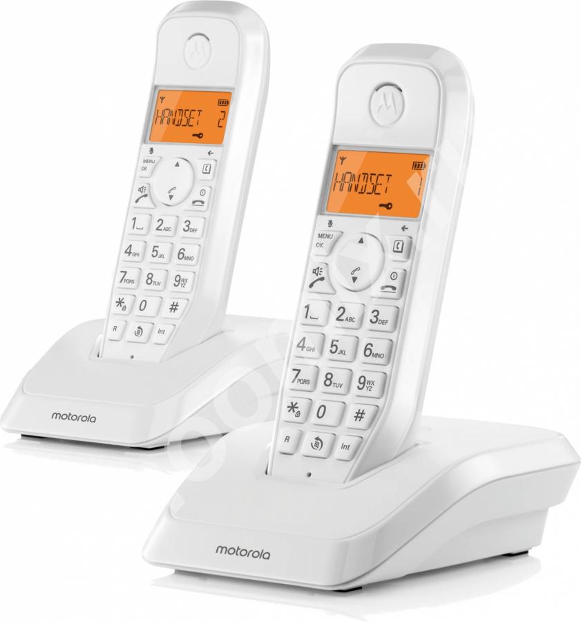 Код товара 7454135 Р Телефон Dect Motorola S1202 белый . ..,  МОСКВА